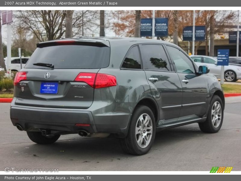 Aberdeen Green Metallic / Taupe 2007 Acura MDX Technology