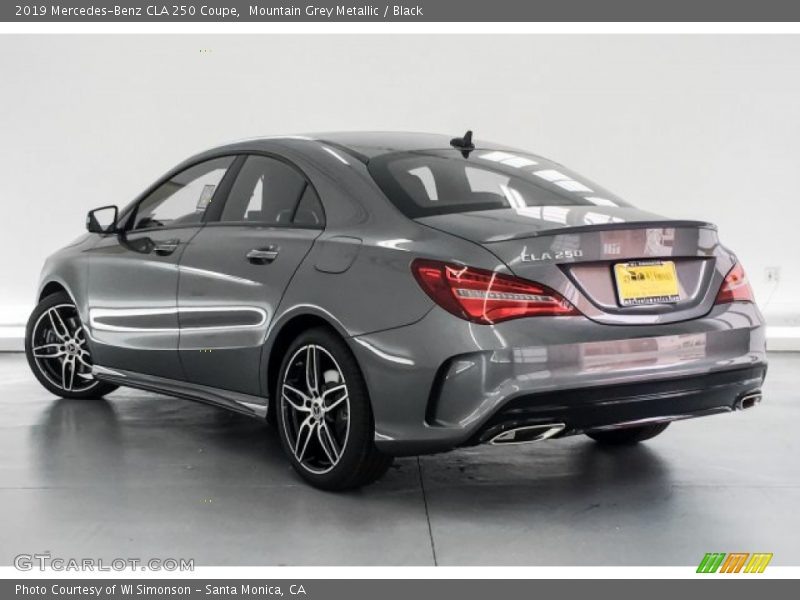 Mountain Grey Metallic / Black 2019 Mercedes-Benz CLA 250 Coupe