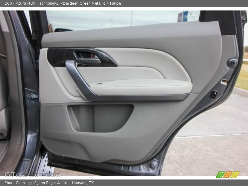 Aberdeen Green Metallic / Taupe 2007 Acura MDX Technology