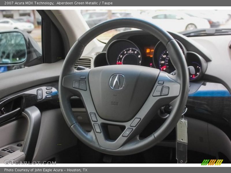 Aberdeen Green Metallic / Taupe 2007 Acura MDX Technology