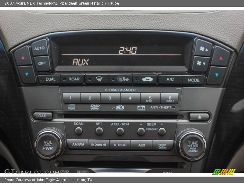 Aberdeen Green Metallic / Taupe 2007 Acura MDX Technology