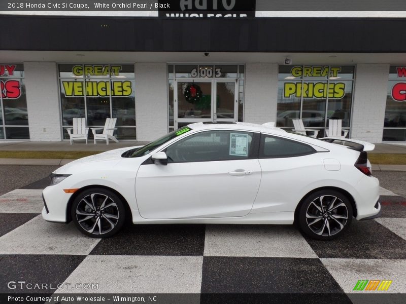 White Orchid Pearl / Black 2018 Honda Civic Si Coupe