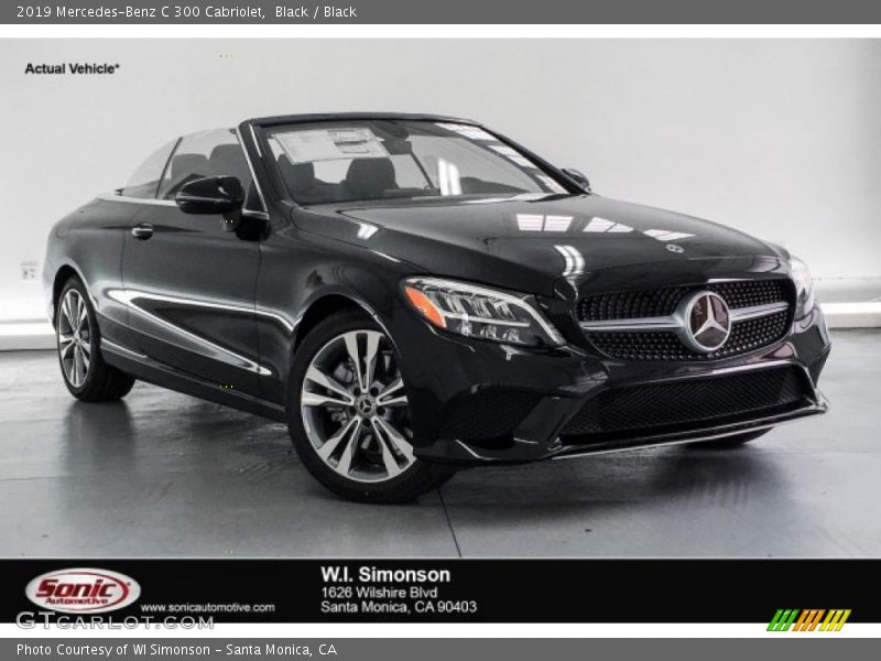 Black / Black 2019 Mercedes-Benz C 300 Cabriolet