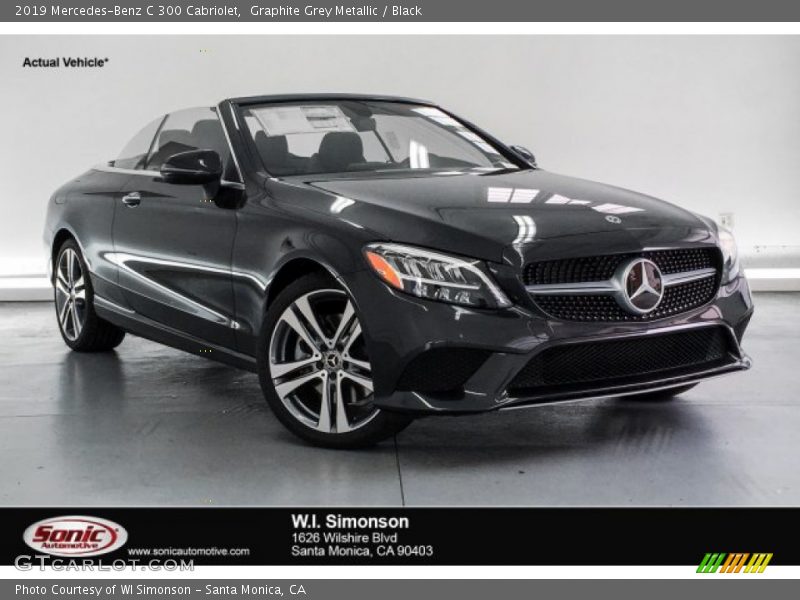 Graphite Grey Metallic / Black 2019 Mercedes-Benz C 300 Cabriolet