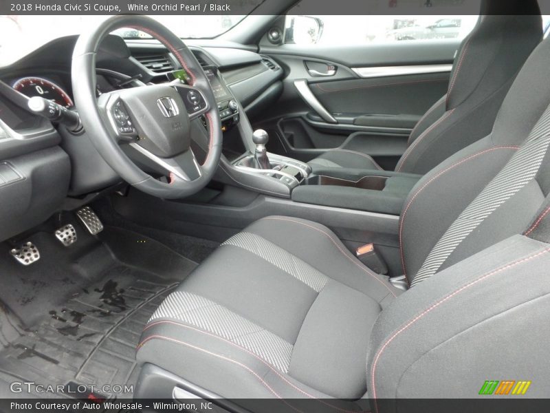 White Orchid Pearl / Black 2018 Honda Civic Si Coupe