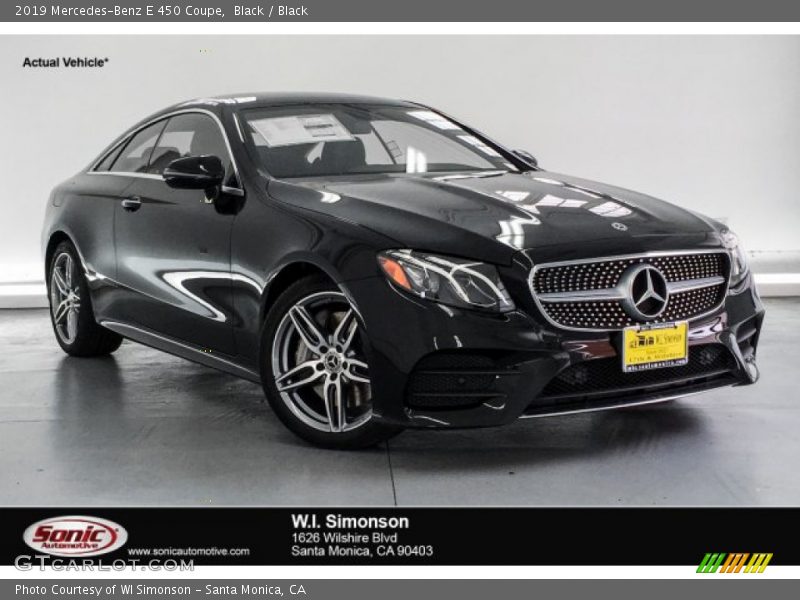 Black / Black 2019 Mercedes-Benz E 450 Coupe