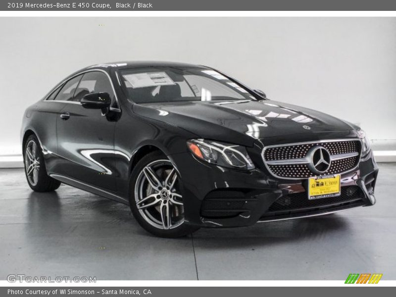 Black / Black 2019 Mercedes-Benz E 450 Coupe