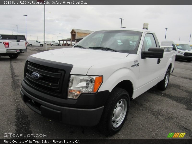 Oxford White / Steel Gray 2013 Ford F150 XL Regular Cab