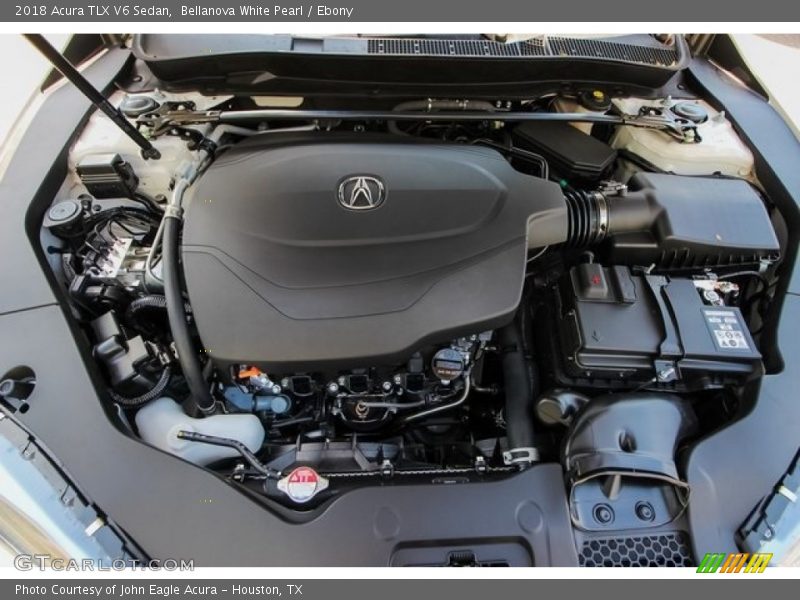 Bellanova White Pearl / Ebony 2018 Acura TLX V6 Sedan