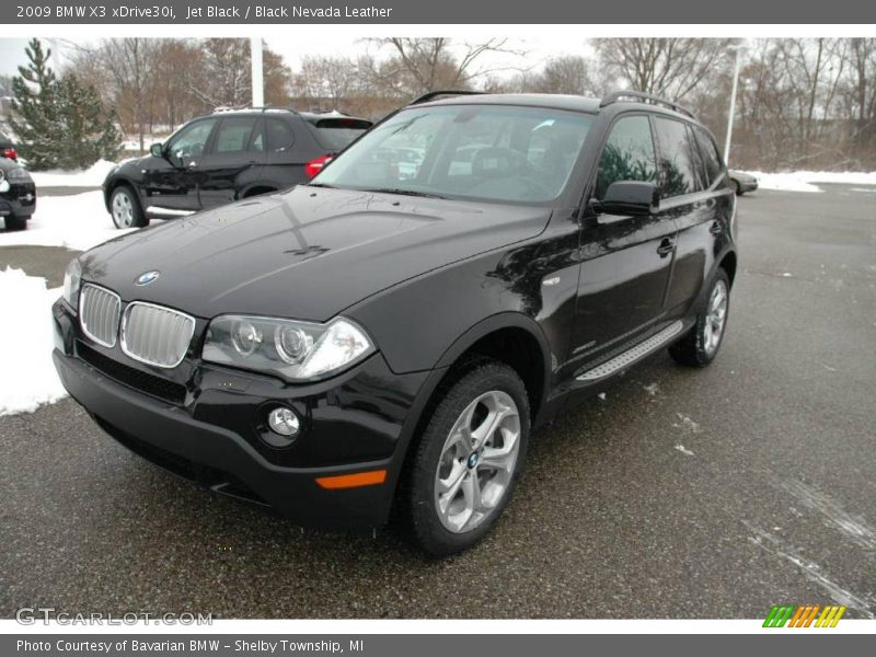 Jet Black / Black Nevada Leather 2009 BMW X3 xDrive30i