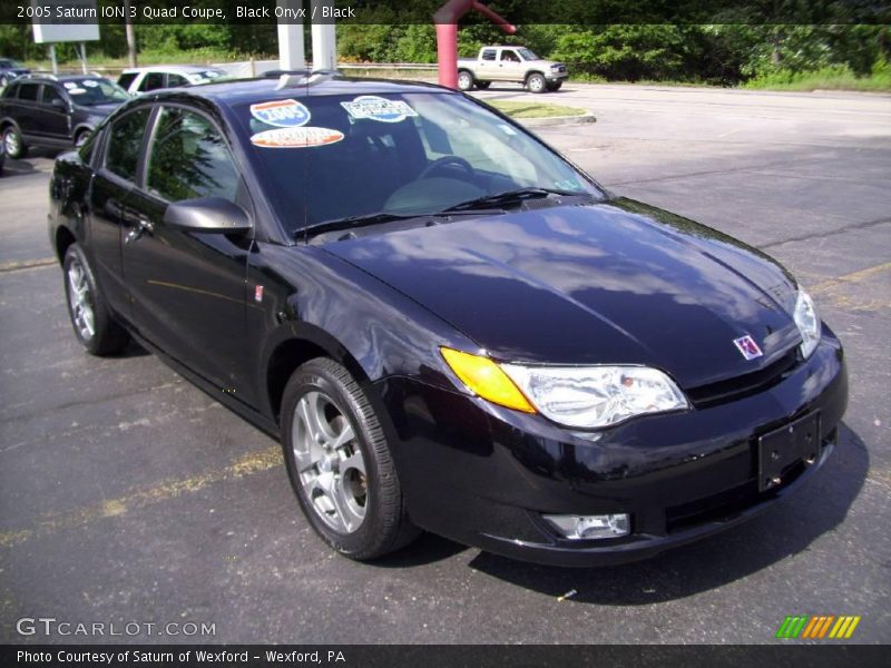 Black Onyx / Black 2005 Saturn ION 3 Quad Coupe