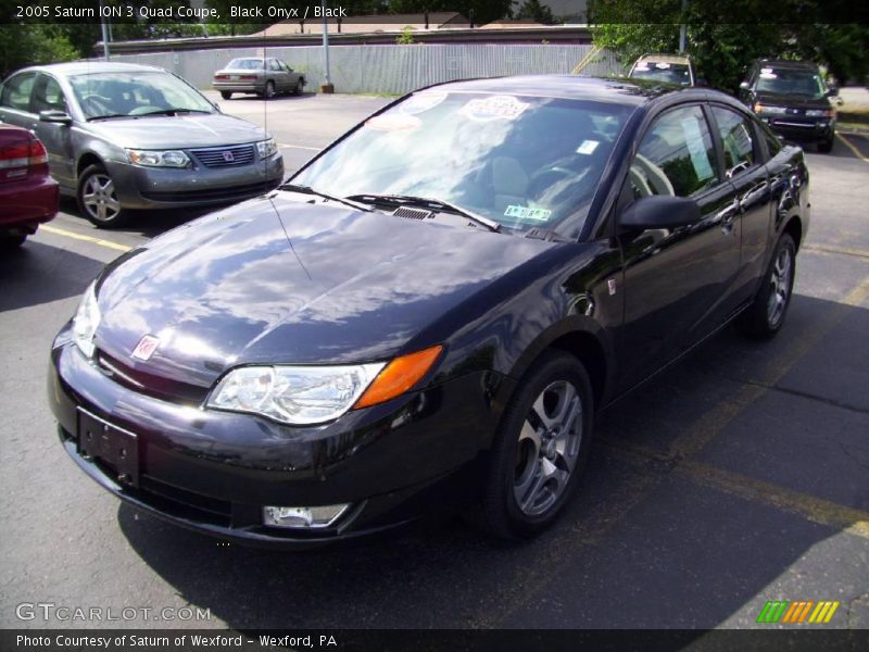 Black Onyx / Black 2005 Saturn ION 3 Quad Coupe