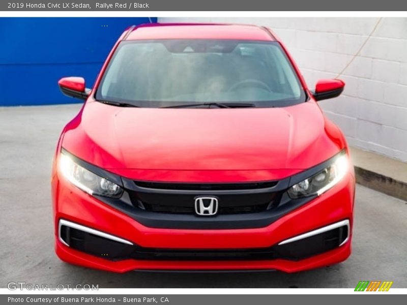 Rallye Red / Black 2019 Honda Civic LX Sedan