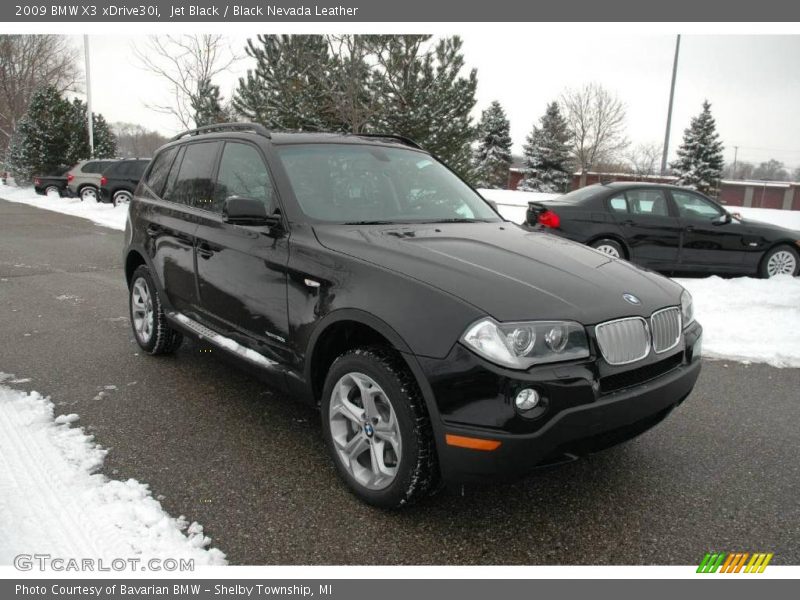 Jet Black / Black Nevada Leather 2009 BMW X3 xDrive30i