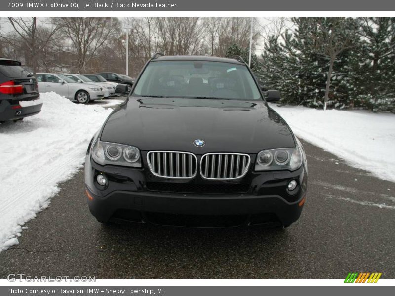 Jet Black / Black Nevada Leather 2009 BMW X3 xDrive30i