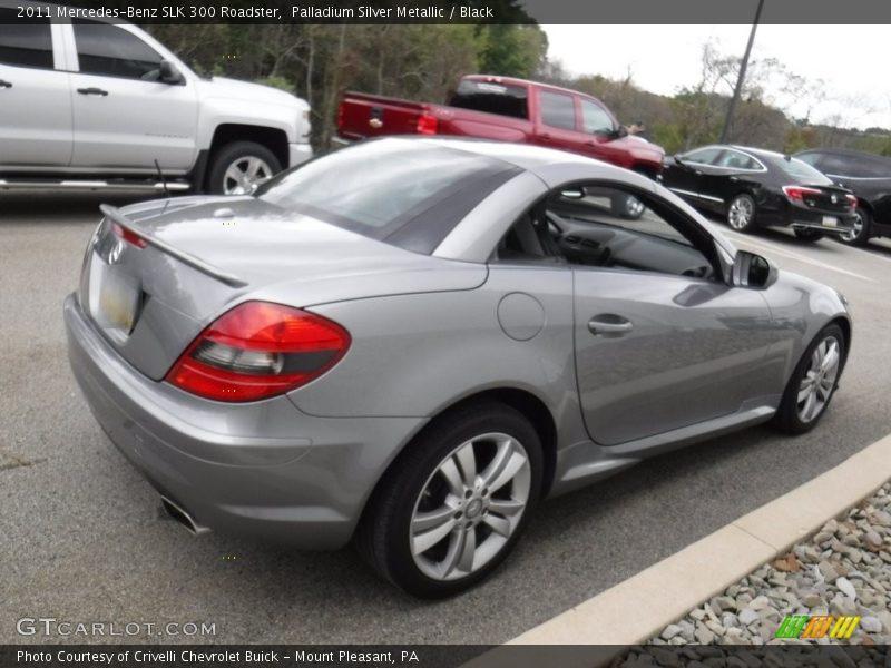 Palladium Silver Metallic / Black 2011 Mercedes-Benz SLK 300 Roadster