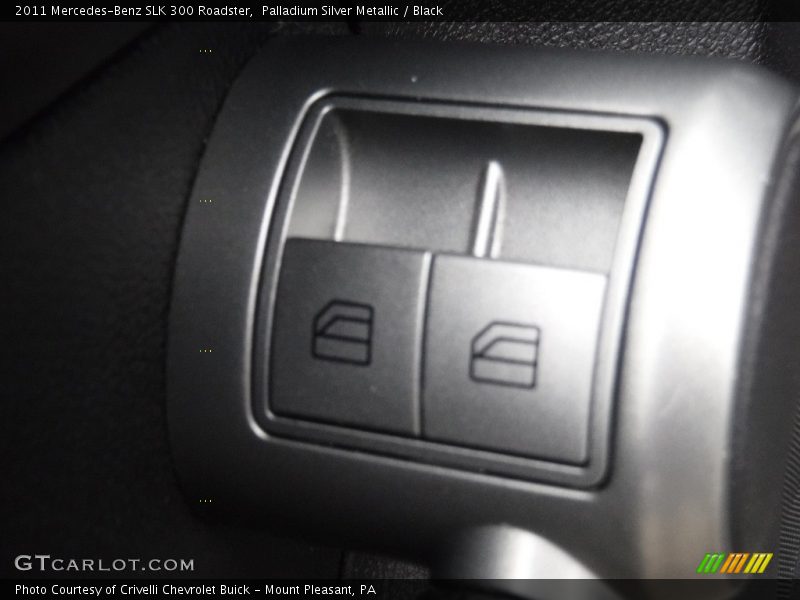 Palladium Silver Metallic / Black 2011 Mercedes-Benz SLK 300 Roadster
