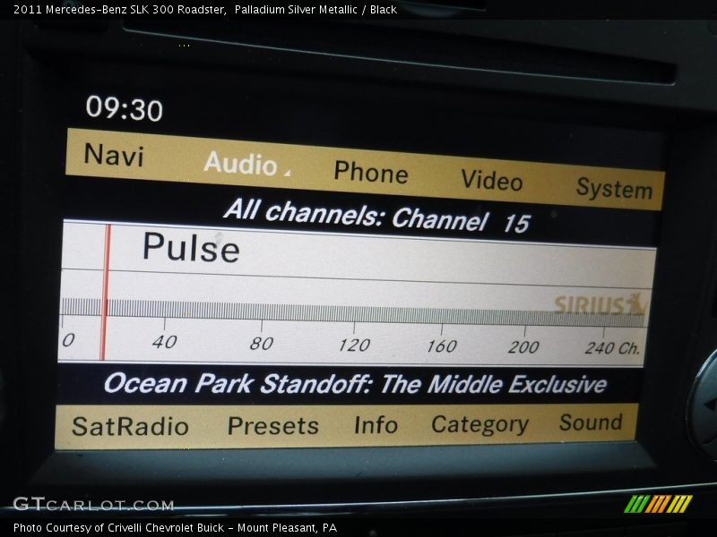 Palladium Silver Metallic / Black 2011 Mercedes-Benz SLK 300 Roadster