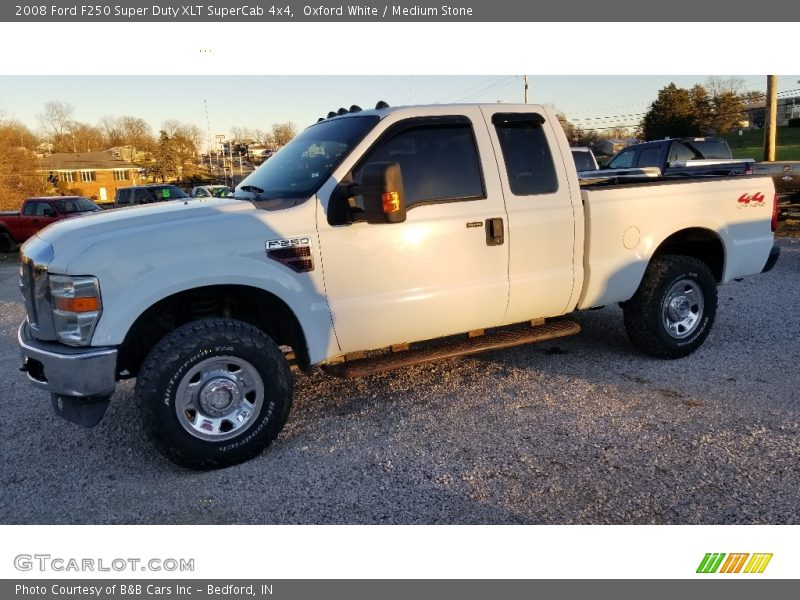 Oxford White / Medium Stone 2008 Ford F250 Super Duty XLT SuperCab 4x4