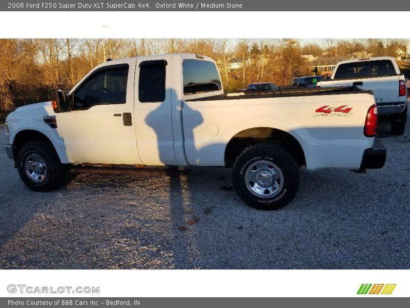 Oxford White / Medium Stone 2008 Ford F250 Super Duty XLT SuperCab 4x4