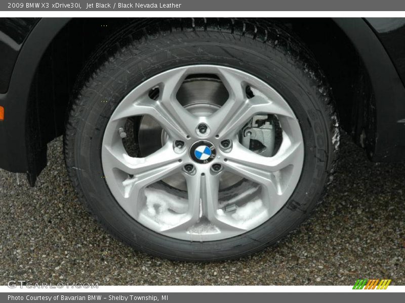 Jet Black / Black Nevada Leather 2009 BMW X3 xDrive30i