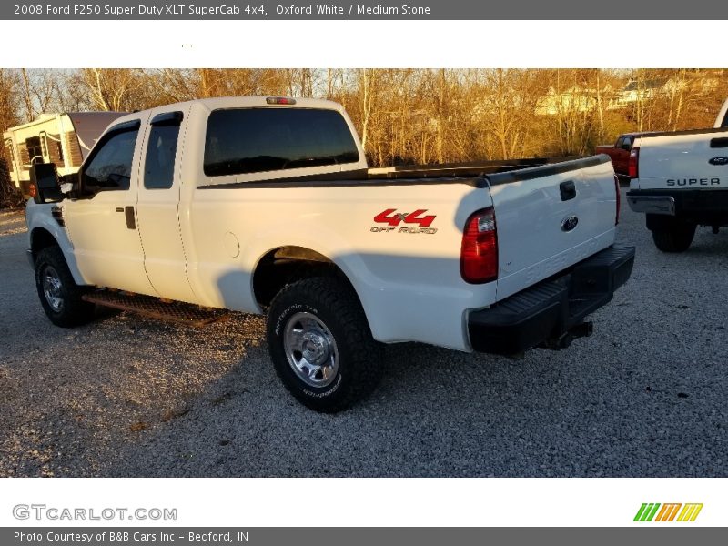 Oxford White / Medium Stone 2008 Ford F250 Super Duty XLT SuperCab 4x4