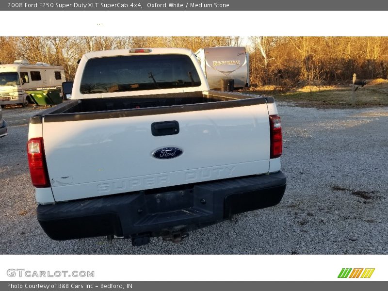 Oxford White / Medium Stone 2008 Ford F250 Super Duty XLT SuperCab 4x4