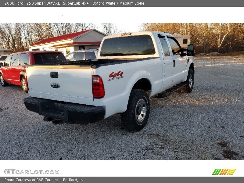 Oxford White / Medium Stone 2008 Ford F250 Super Duty XLT SuperCab 4x4