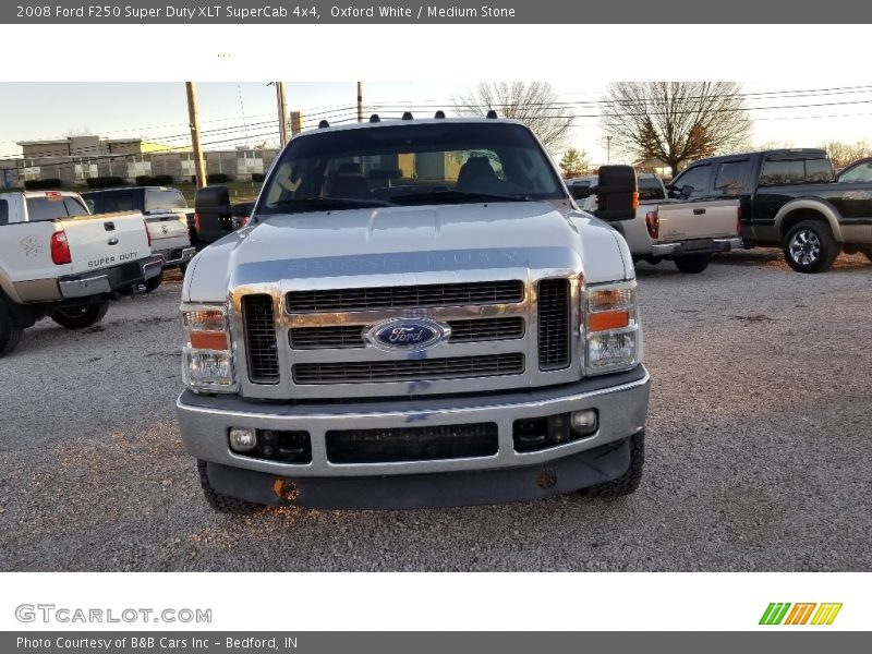 Oxford White / Medium Stone 2008 Ford F250 Super Duty XLT SuperCab 4x4
