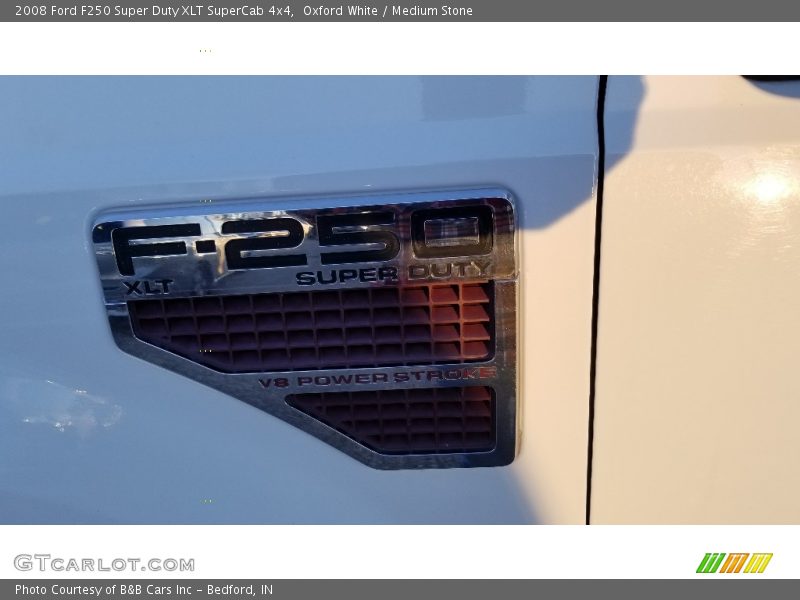 Oxford White / Medium Stone 2008 Ford F250 Super Duty XLT SuperCab 4x4