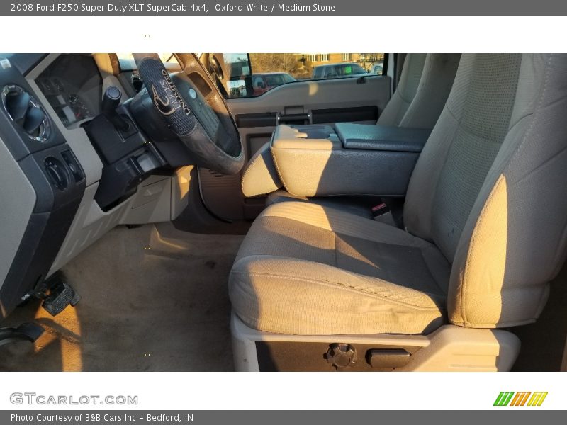 Oxford White / Medium Stone 2008 Ford F250 Super Duty XLT SuperCab 4x4