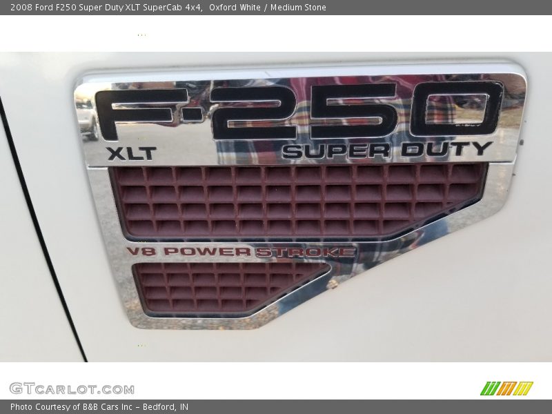 Oxford White / Medium Stone 2008 Ford F250 Super Duty XLT SuperCab 4x4