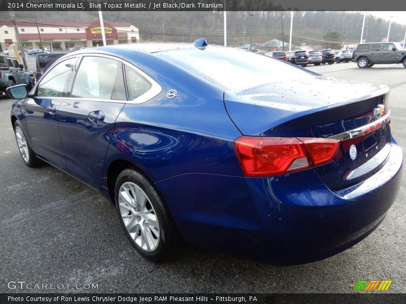 Blue Topaz Metallic / Jet Black/Dark Titanium 2014 Chevrolet Impala LS