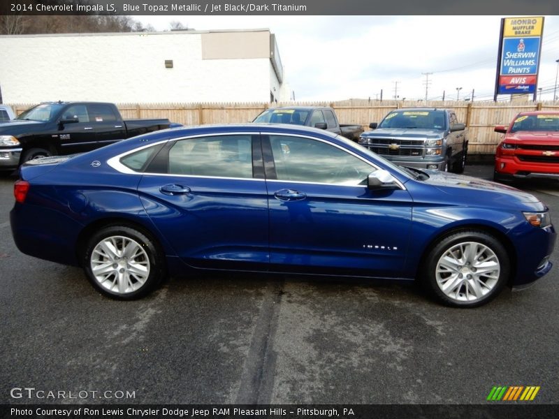 Blue Topaz Metallic / Jet Black/Dark Titanium 2014 Chevrolet Impala LS