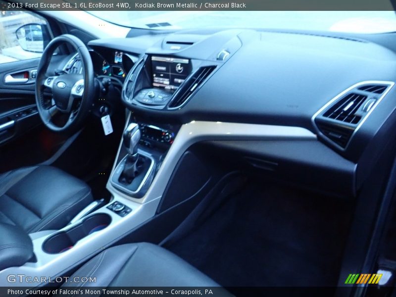 Kodiak Brown Metallic / Charcoal Black 2013 Ford Escape SEL 1.6L EcoBoost 4WD