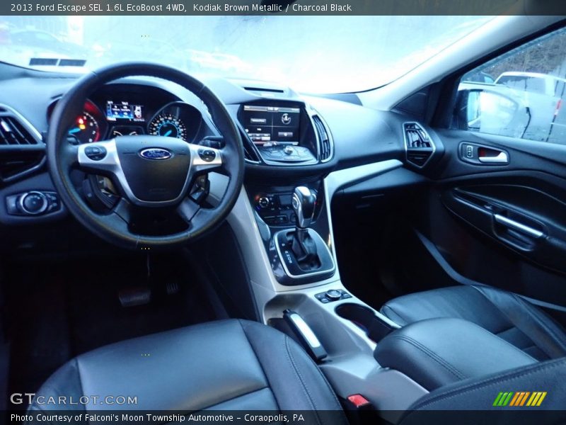 Kodiak Brown Metallic / Charcoal Black 2013 Ford Escape SEL 1.6L EcoBoost 4WD