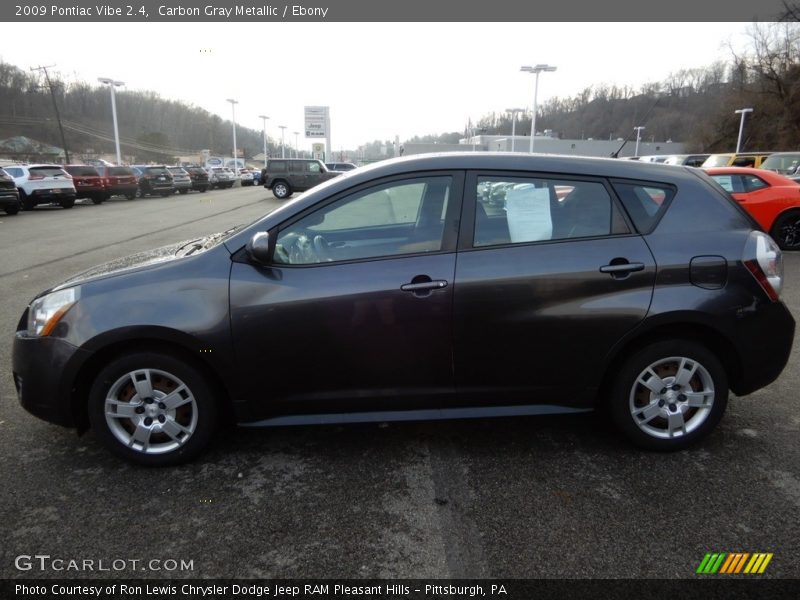 Carbon Gray Metallic / Ebony 2009 Pontiac Vibe 2.4