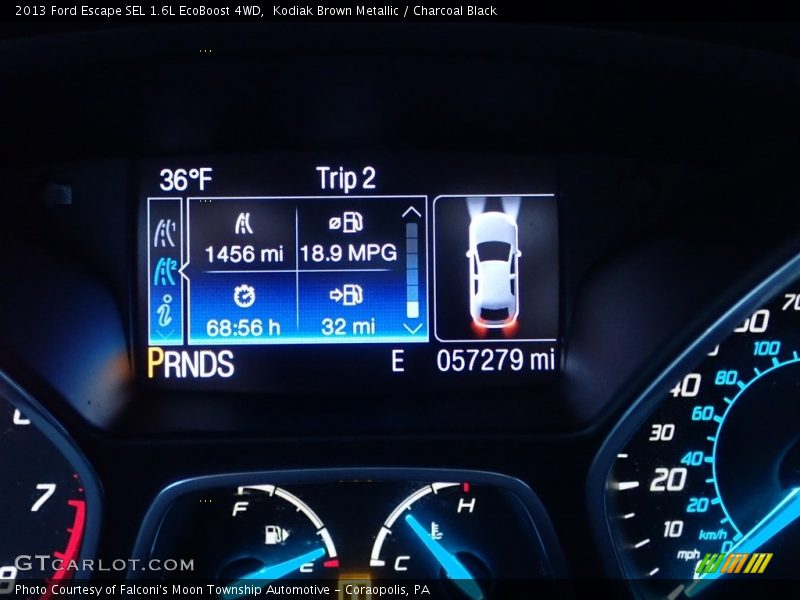 Kodiak Brown Metallic / Charcoal Black 2013 Ford Escape SEL 1.6L EcoBoost 4WD