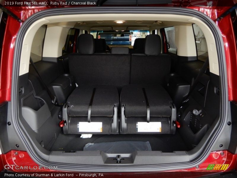 Ruby Red / Charcoal Black 2019 Ford Flex SEL AWD