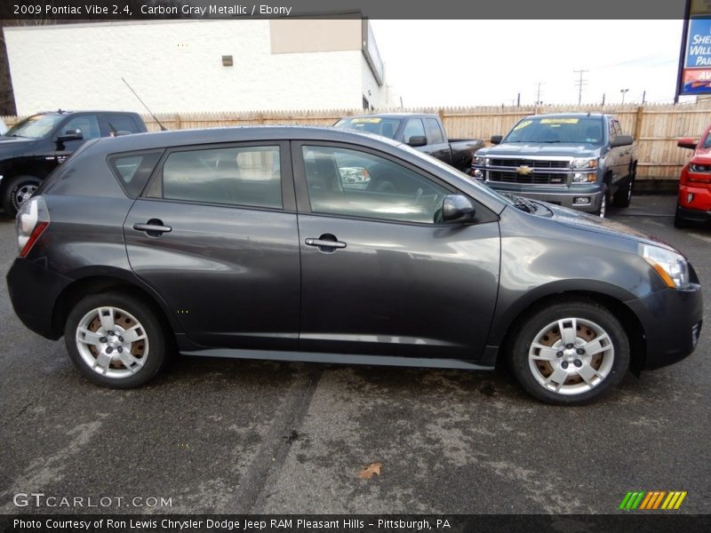 Carbon Gray Metallic / Ebony 2009 Pontiac Vibe 2.4