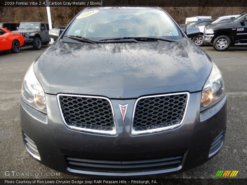 Carbon Gray Metallic / Ebony 2009 Pontiac Vibe 2.4