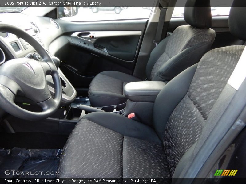 Carbon Gray Metallic / Ebony 2009 Pontiac Vibe 2.4