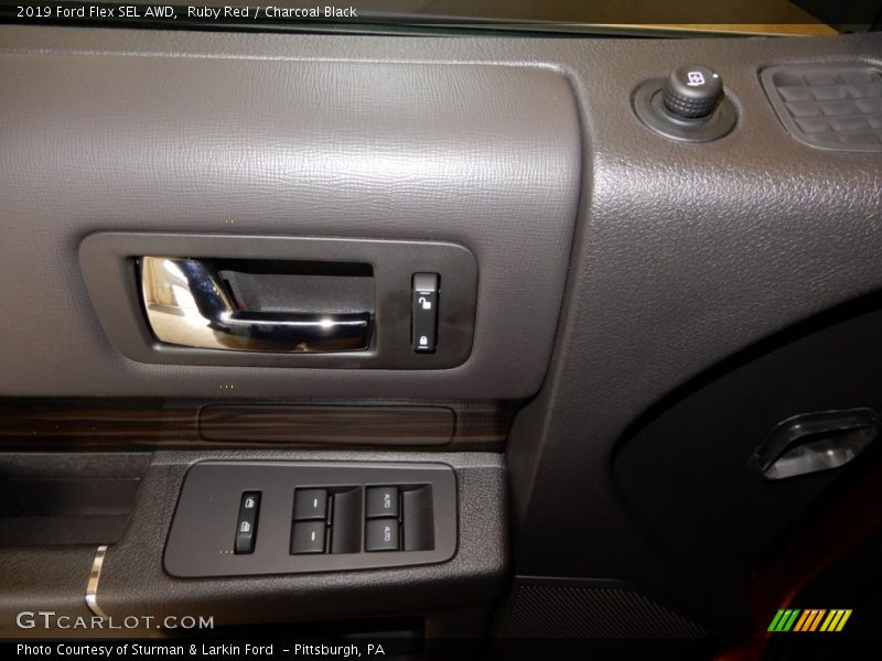 Ruby Red / Charcoal Black 2019 Ford Flex SEL AWD