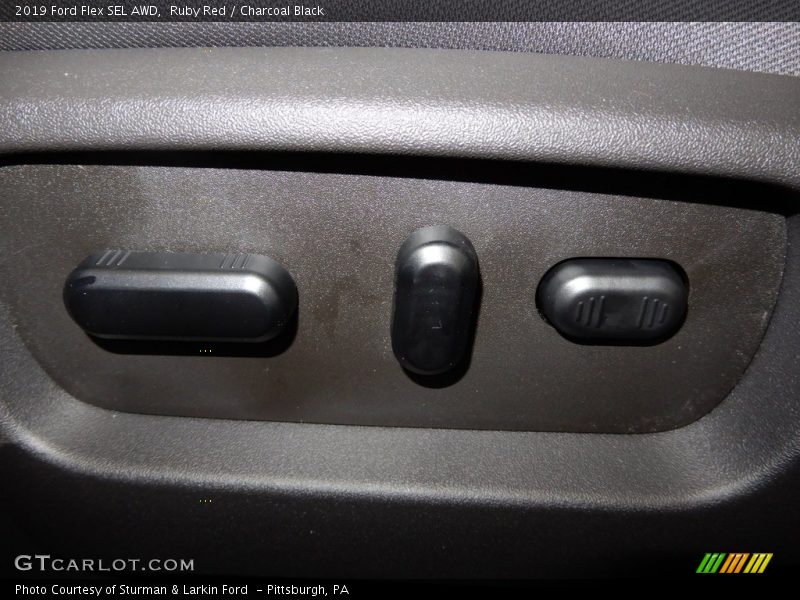 Ruby Red / Charcoal Black 2019 Ford Flex SEL AWD