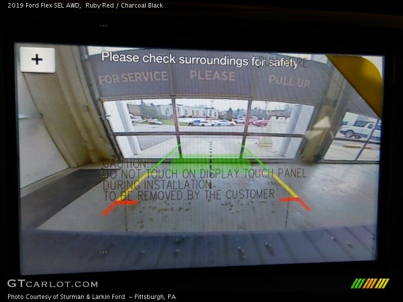 Ruby Red / Charcoal Black 2019 Ford Flex SEL AWD