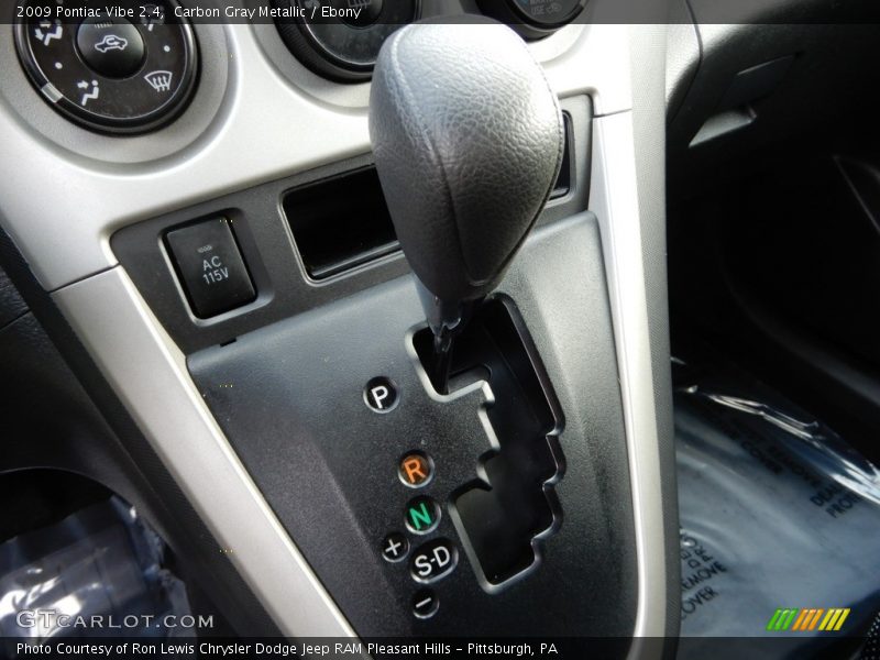 Carbon Gray Metallic / Ebony 2009 Pontiac Vibe 2.4