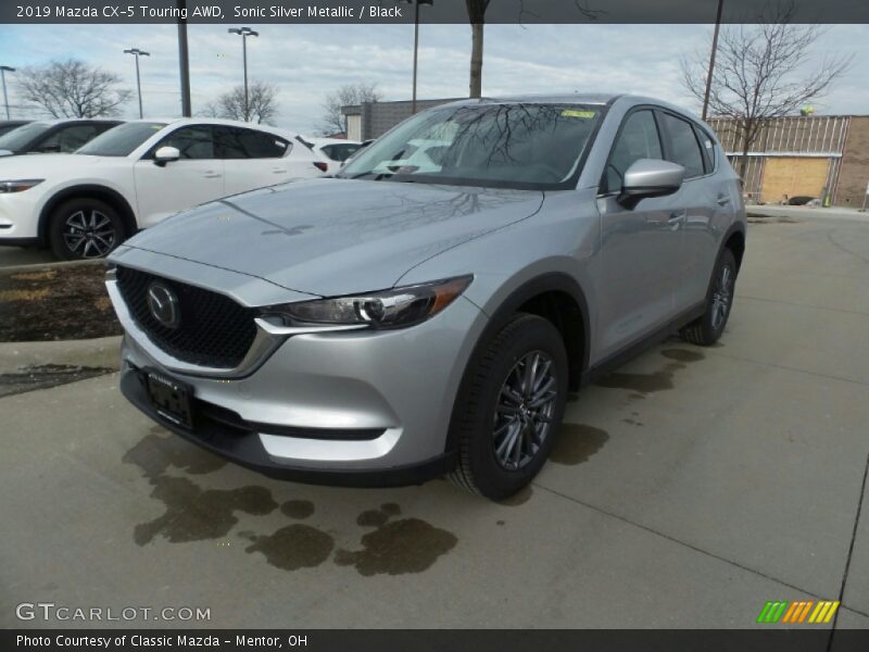 Sonic Silver Metallic / Black 2019 Mazda CX-5 Touring AWD