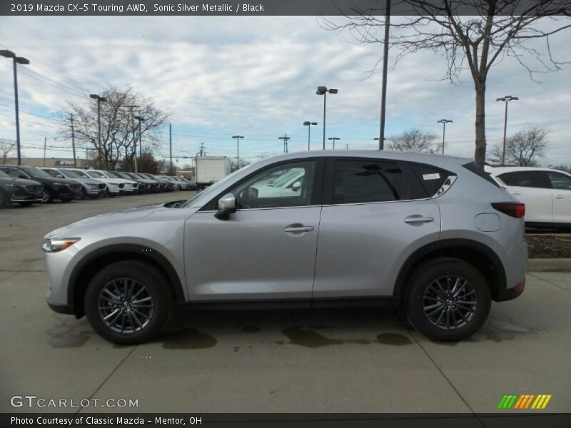 Sonic Silver Metallic / Black 2019 Mazda CX-5 Touring AWD