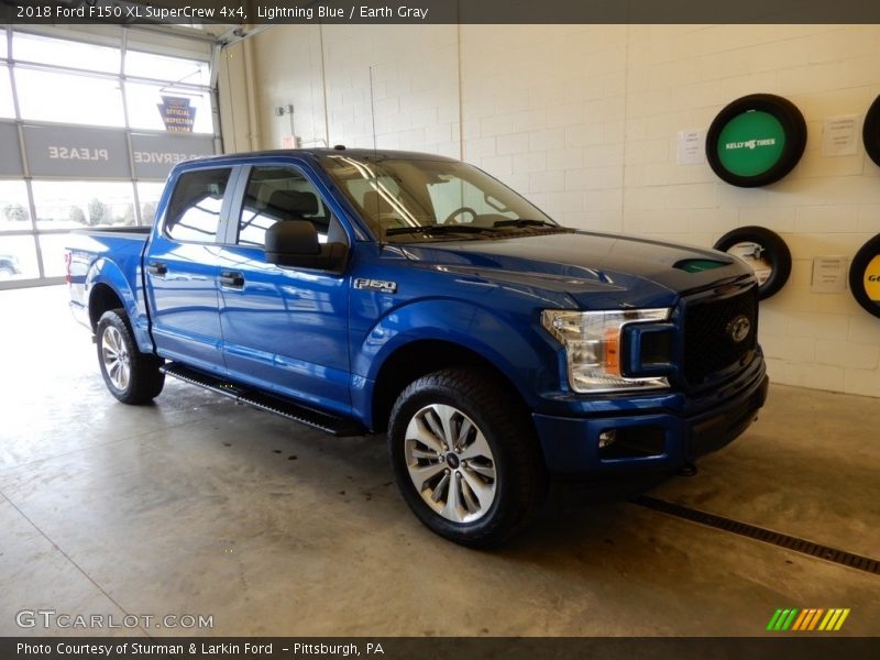 Lightning Blue / Earth Gray 2018 Ford F150 XL SuperCrew 4x4