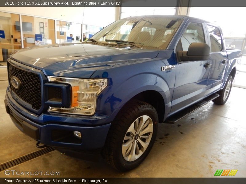 Lightning Blue / Earth Gray 2018 Ford F150 XL SuperCrew 4x4
